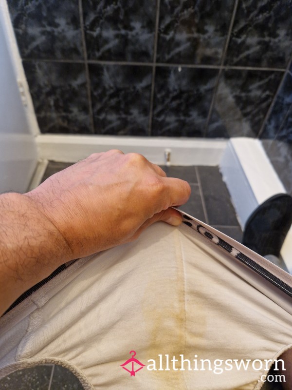 6 Day Worn Lonsdale Pants Mexican Stand Off Who Pays Wins CUM SPOTS VISIBLE( STRAY PUBES NOW IN THERE PISS STAINED AND MUSKY OUTER PISS STAIN AS INNER LOOKS LIKE SOME