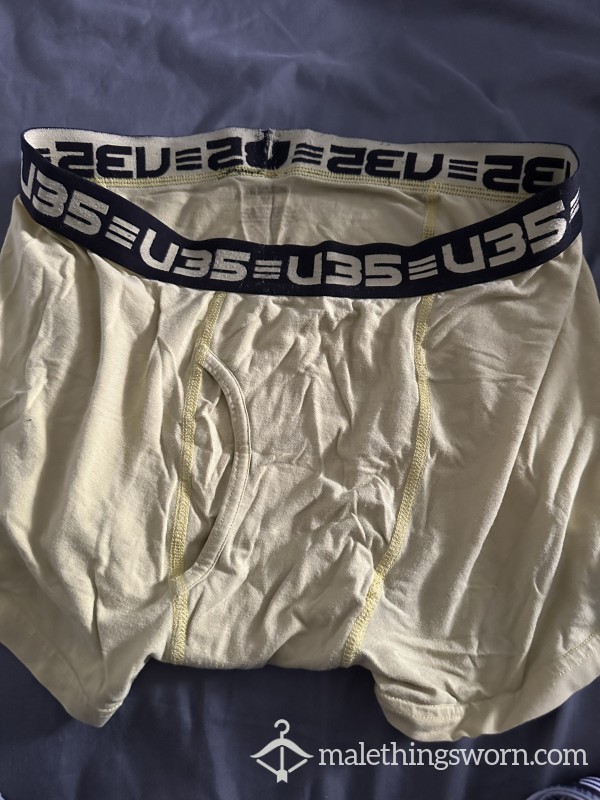 $12- Bright Yellow Well Worn Underwear