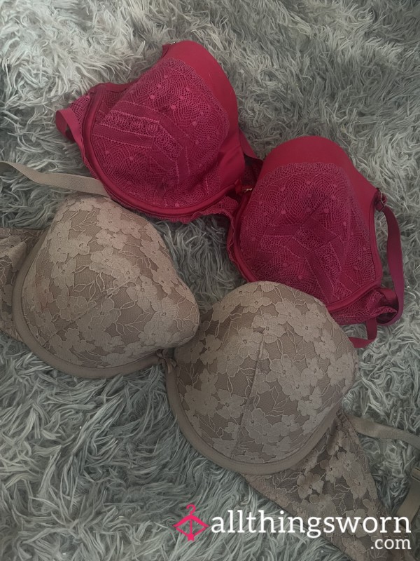 2 Pink Bras