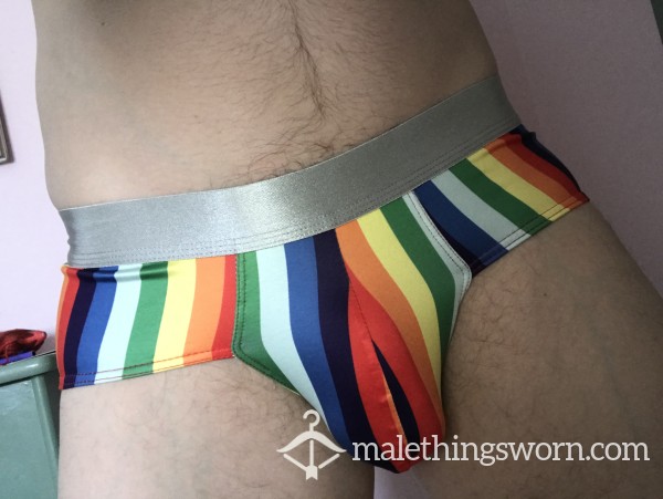 3 Day Wear On These Quality Rainbow Coloured Pride Briefs