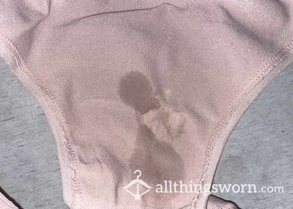 36hr Pink Sweaty/c*m Panties