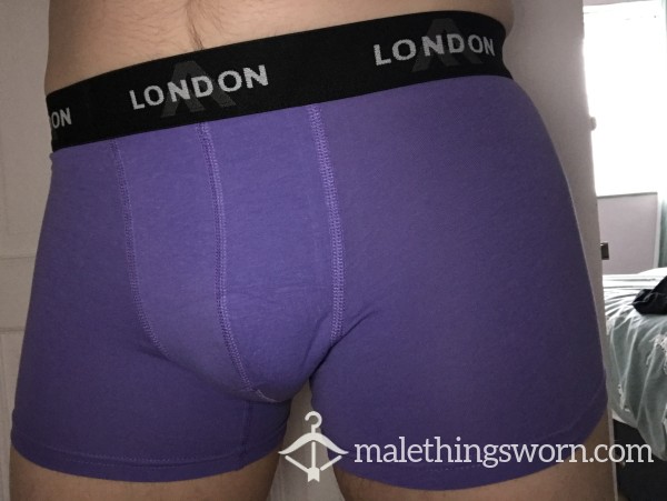 5 Day Wear Purple Tight Fitting London Boxers