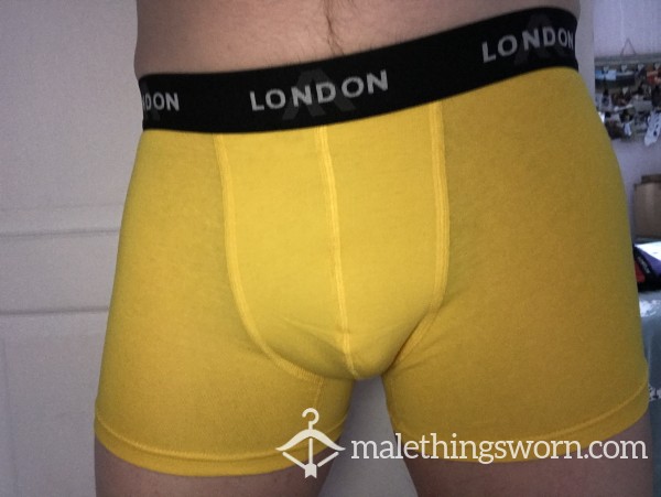 5 Day Yellow London Tight Fitting Boxer Wear