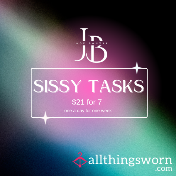 A Week Of Sissy Tasks