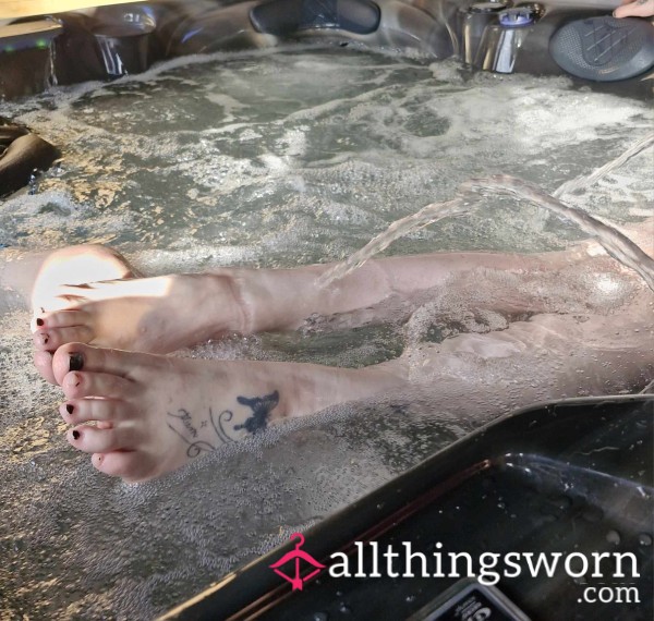 Adopt A Bill-Look At The State Of My Feet Not Even A Nice Hot Tub Can Make Them Look Good! Would You Like To Adopt My Pedicure Bill? Ill Make It Worth It 😘
