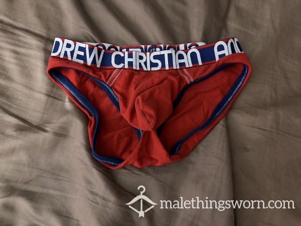 Andrew Christian Red Breifs (M)