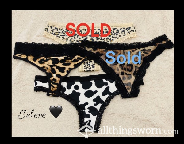 Animal Print Thongs 👄