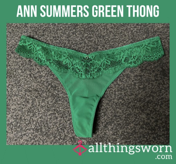 Ann Summers Green Thong💚