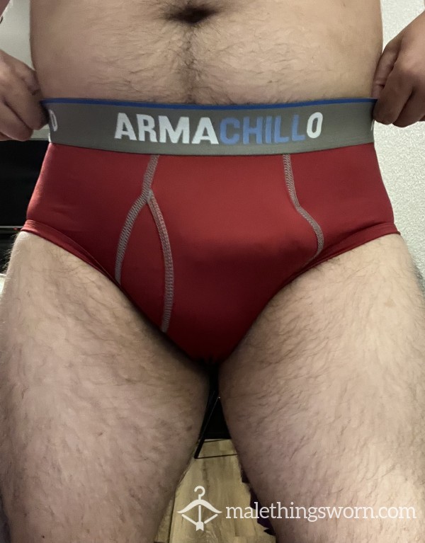 Armachillo Red Briefs (M)