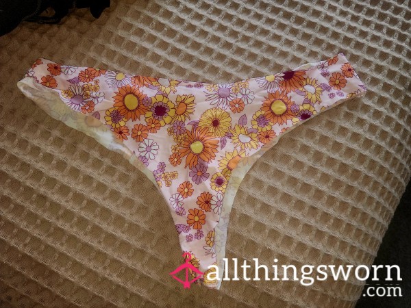 Baby Pink Flor*l Thong