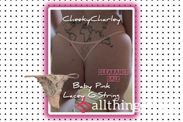 CLEARANCE SALE Baby Pink Lacey Thongs 😍