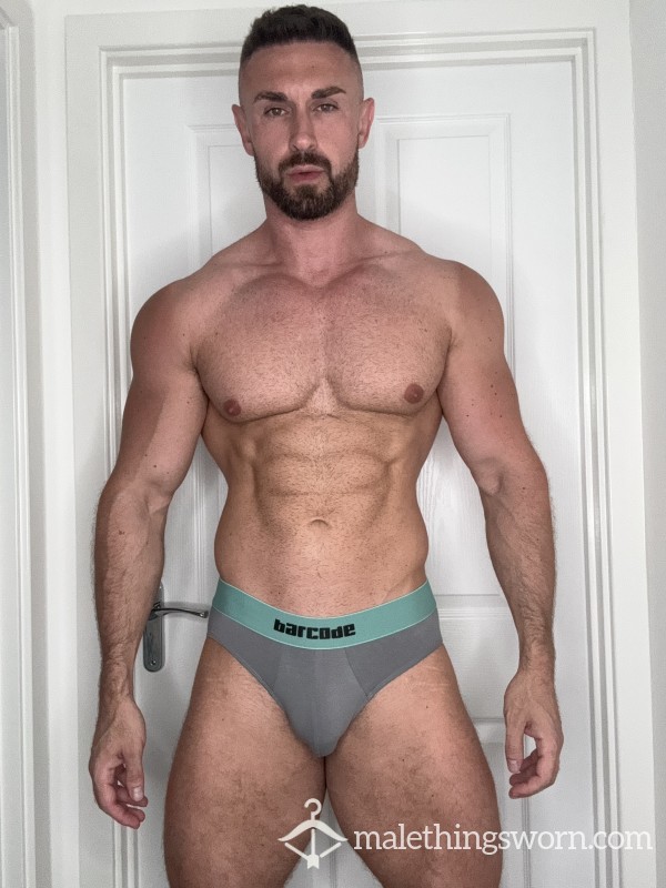 Barcode Grey Brief - Medium