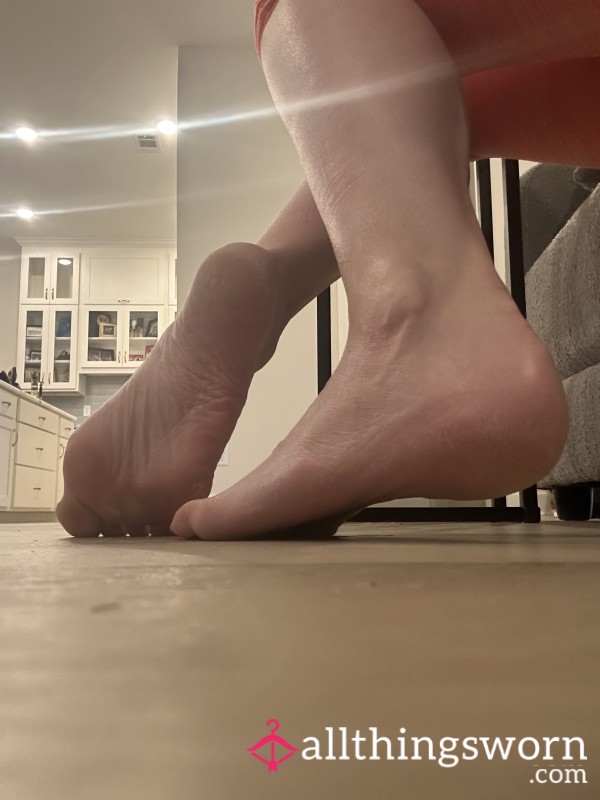 Bare Feet In Need Of A Pedicure