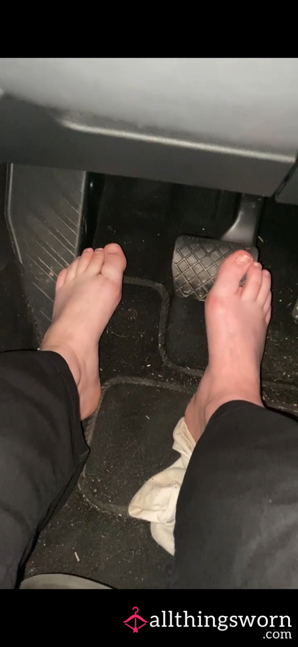 Barefoot Driving After Work