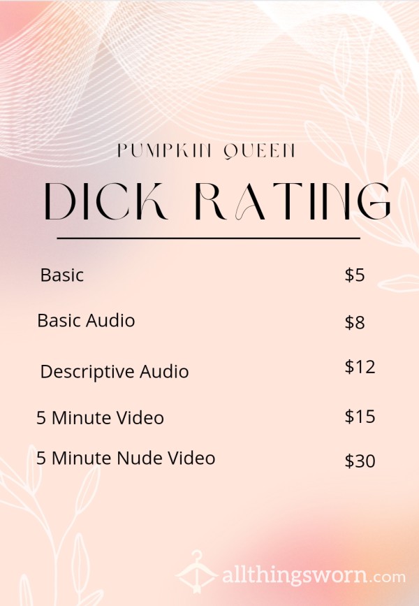 BBW D*ck Rating