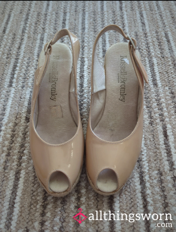 Beige Wedges-well.worn