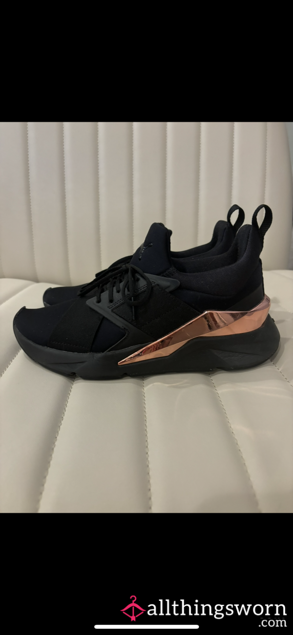 Black And Rose Gold Pumas