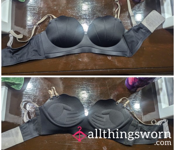 Unwashed Black Bra 34B