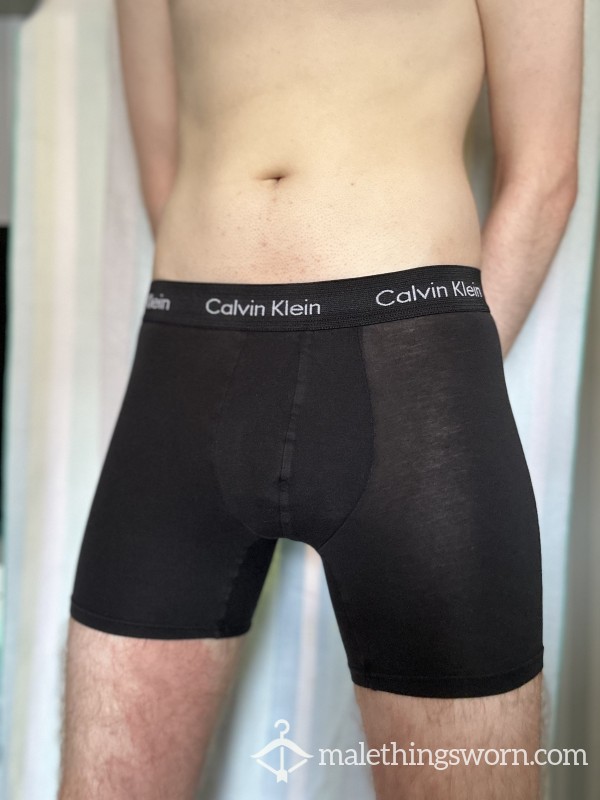 Black Calvin Klein Boxer Briefs (Small)