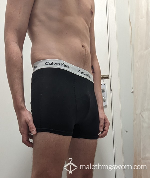 Black Calvin Klein Boxer Shorts, Fresh And Ready To Be Worn (S)