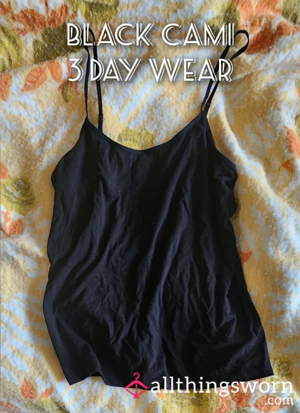 Black Cami Undershirt 3 Day Wear