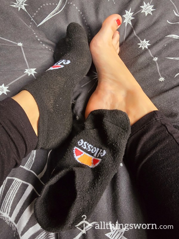 Black Ellesse Sports Gym Trainer Socks 48h Wear