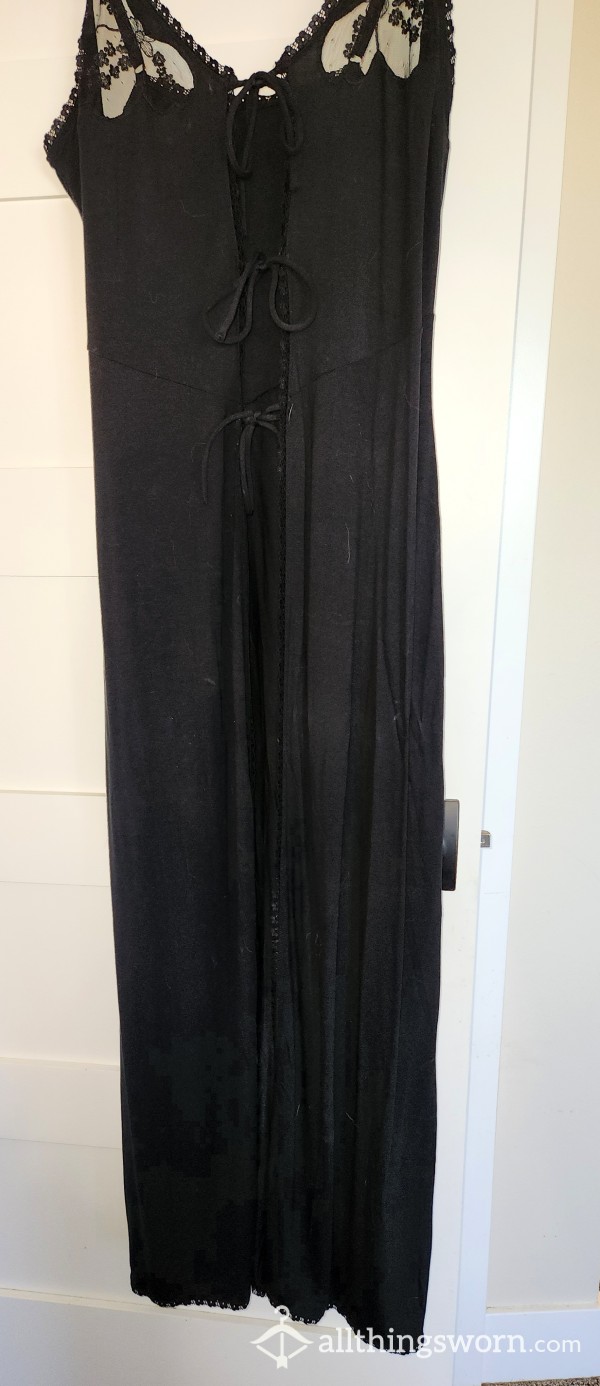 Black Front Tie Dress- NEVER WORN