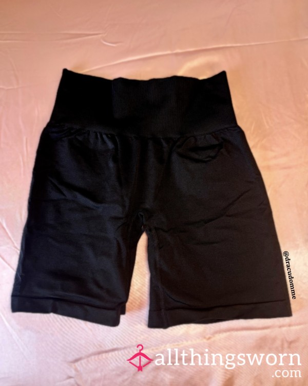 Black Gym Spandex Shorts - NVGTN