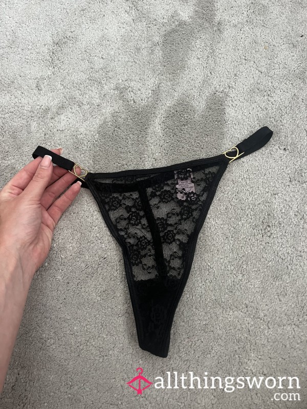 Black Lace S**y Boux Avenue Thong 🖤🥵💋