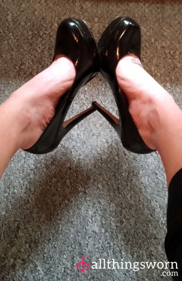 Black Pantent High Heels