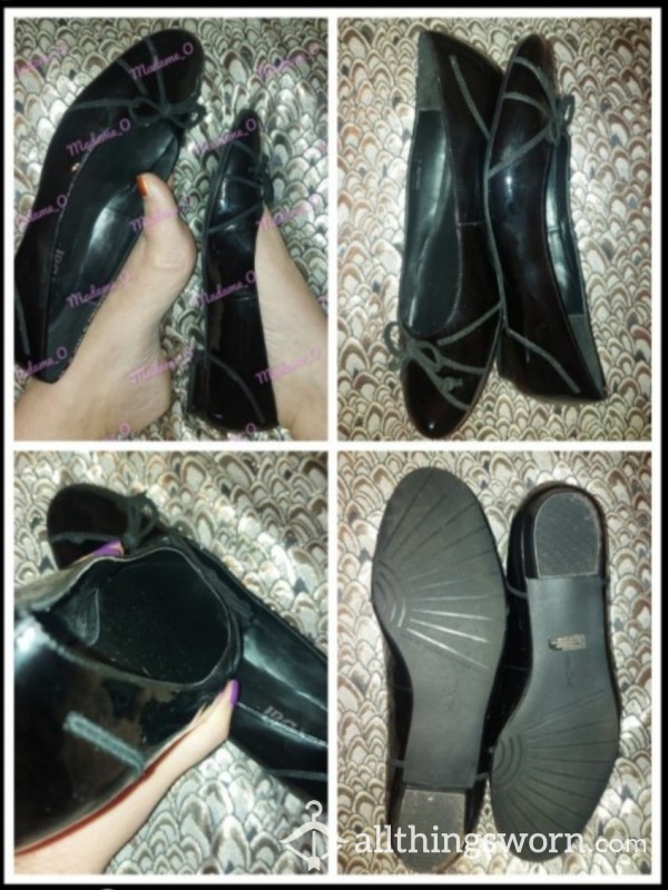 Black Patent Leather Flats