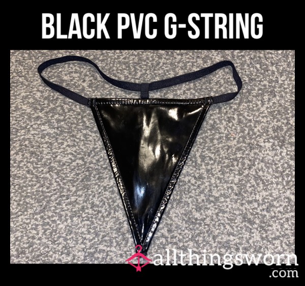 Black PVC G-string🖤