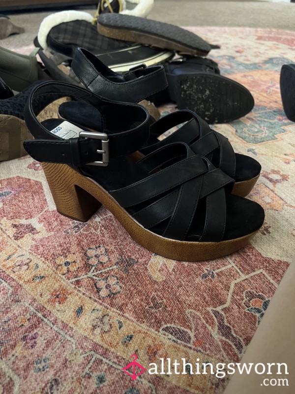 Black S**y High Heels - Cliffs - Size 10