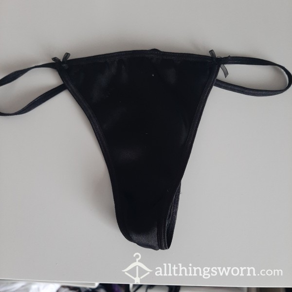 Black Silky Micro Thong..  This Gets Really Wet 😈