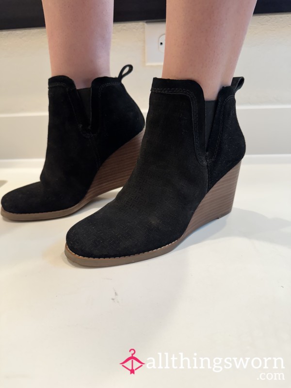 Black Suede Ankle Boots