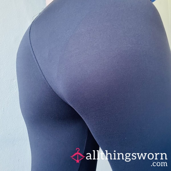 Black Super Soft Leggins 48 Hours Worn Without Underwear Includes Postage And Pics
