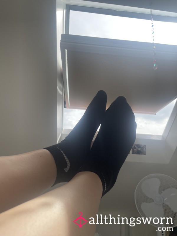 Black Trainer Socks