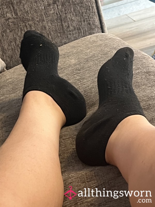 Black Trainer Socks