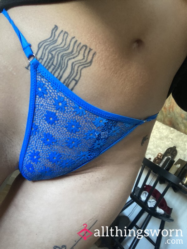 Blue Flower G String