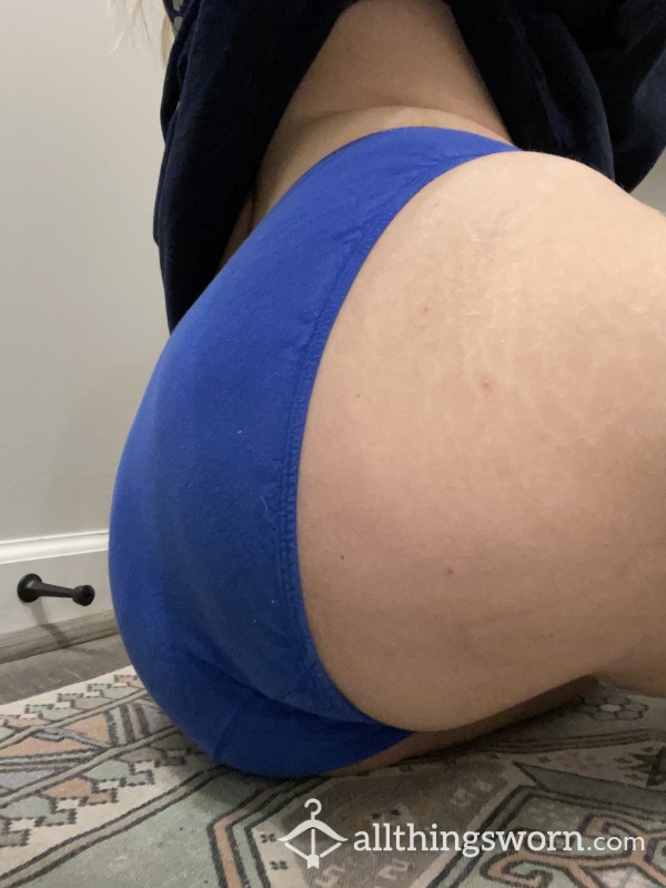 Blue High Waisted Panties