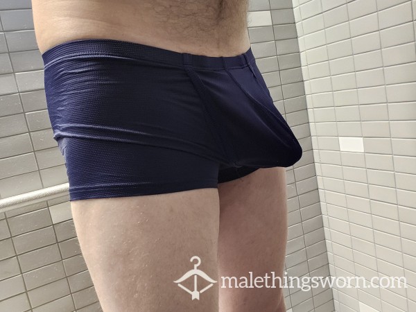 Blue Mesh Boxer Briefs