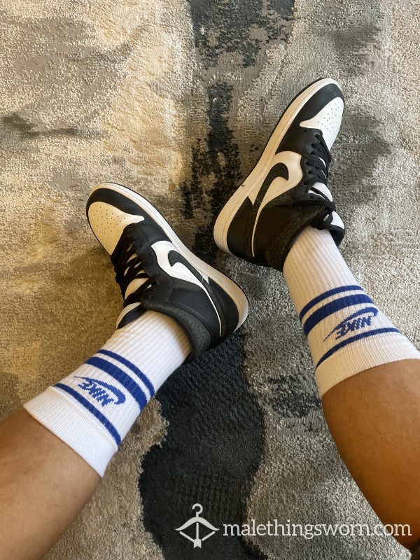 Blue Nike Socks