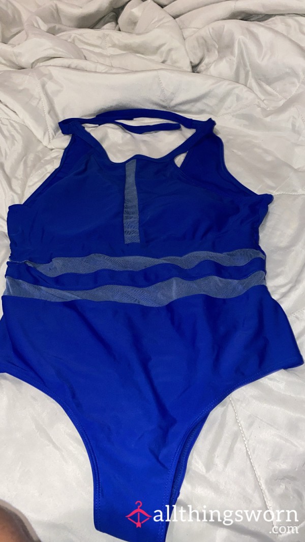 Blue One Piece Swimsuit