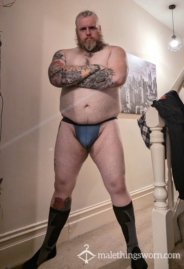 Blue Thong And Well Worn Socks (Reduced)