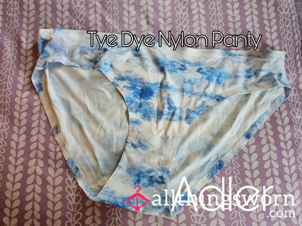 Blue Tye Dye Nylon Panty