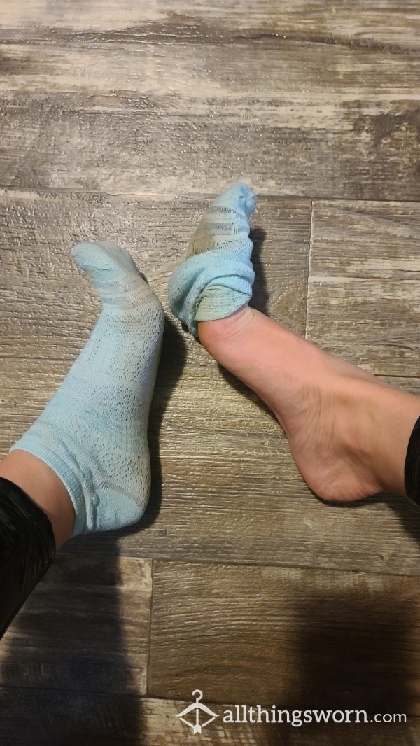 Blue Well Worn Socks