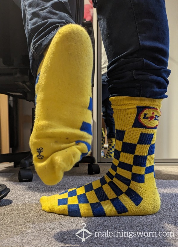 Blue/Yellow Lidl Socks