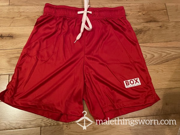 BOX Menswear Red Football Soccer Shorts (S) Ready To Be Customised For You!