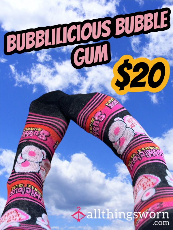 Bubbilicious Bubble Gum Socks