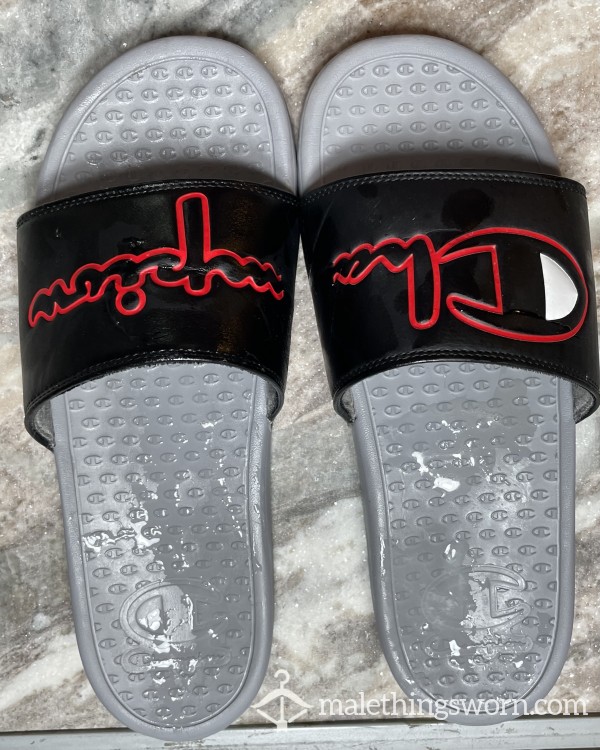 Champion Slides Size 10 Covered In C*m